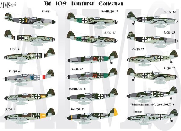 1/72 Messerschmitt Bf-109K-4 "Kurfürst" Collection