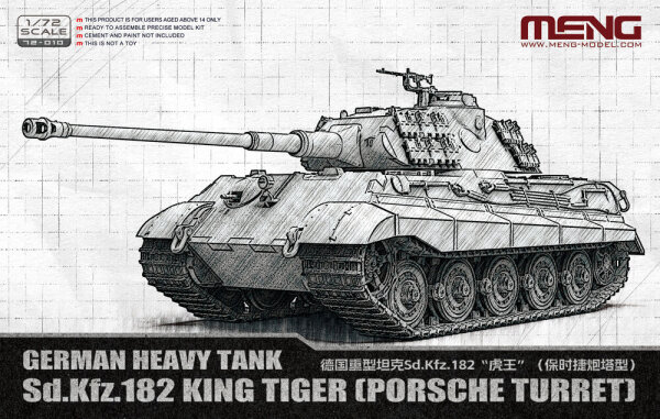1/72 German Heavy Tank Sd.Kfz.182 King Tiger (Porsche Turret)