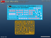 1/35 German 7,5cm PaK 40 Late w/Elite Artillerie Regiment Crew. Special Edition