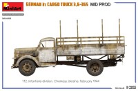 1/35 German 3t Cargo Truck 3,6-36S Mid Production