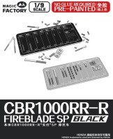 1/9 Honda CBR1000RR-R Fireblade SP Black (Pre-Painted)