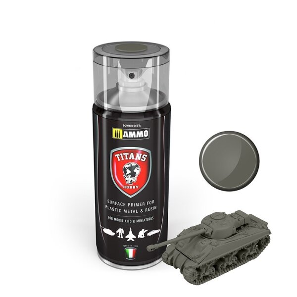 TITANS HOBBY German Field Grey Matt Primer 400ml
