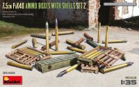 1/35 7,5 cm PaK40 Ammo Boxes with Shells Set 2