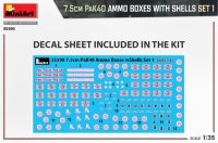 1/35 7,5 cm PaK40 Ammo Boxes with Shells Set 1