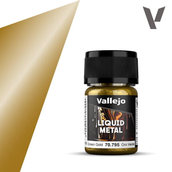 Vallejo Liquid Metal - Green Gold 35ml