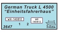 1/35 German Heavy Truck "Einheitsfahrerhaus" L-4500