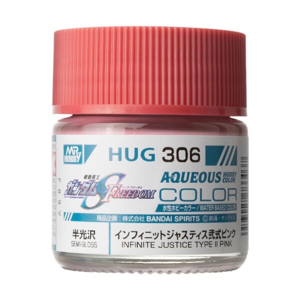Mr. Hobby HUG306 Aqueous Gundam Color Infinite Justice Type II Pink 10ml