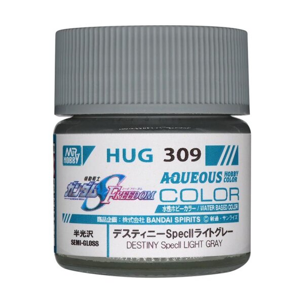 Mr. Hobby HUG309 Aqueous Gundam Color Destiny Spec II Light Gray 10ml