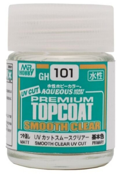 GH101 Aqueous Hobby Color - Premium Top Coat Smooth Clear UV Cut (matt) 18 ml