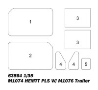 1/35 M1074 HEMTT PLS with M1076 Trailer