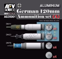 1/35 German 120mm Ammunition set (A) Aluminium