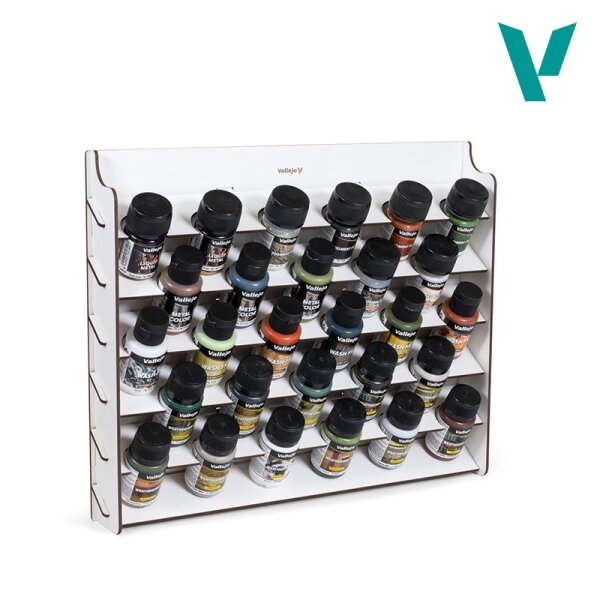 Wall Mounted Paint Display for 35, 40 and 60 ml bottles 39 x 5,2 x 31 cm