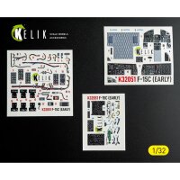 F-15C Early Interior 3D Decals for Tamiya Kit 1:32
