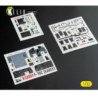 F-15C Early Interior 3D Decals for Tamiya Kit 1:32