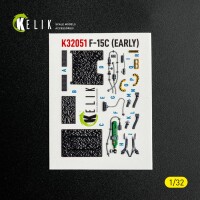 F-15C Early Interior 3D Decals for Tamiya Kit 1:32