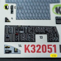 F-15C Early Interior 3D Decals for Tamiya Kit 1:32