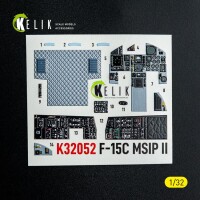 F-15C MSIP II Interior 3D Decals for Tamiya Kit 1:32