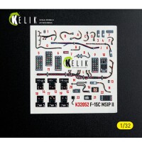 F-15C MSIP II Interior 3D Decals for Tamiya Kit 1:32