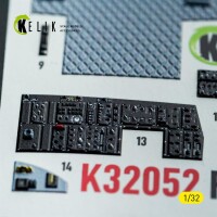 F-15C MSIP II Interior 3D Decals for Tamiya Kit 1:32
