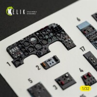 OV-10A/C Bronco Interior 3D Decals for Kitty Hawk / Zimi Models Kit 1:32