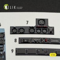 OV-10A/C Bronco Interior 3D Decals for Kitty Hawk / Zimi Models Kit 1:32