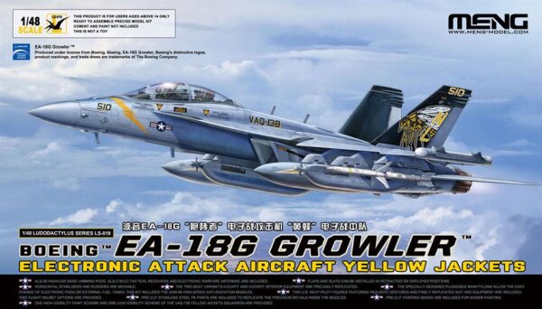 Boeing EA-18G Growler Electronic Attack Aircraft "Yellow Jackets" 1:48