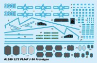 PLAAF J-36 Prototype Fighter 1:72