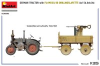 German Tractor with Fla-MG151/20 Drillingslafette auf Sd.Anh.Ost 1:35