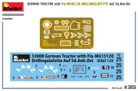 German Tractor with Fla-MG151/20 Drillingslafette auf Sd.Anh.Ost 1:35