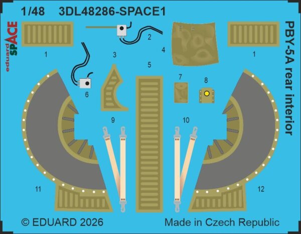 PBY-5A Rear Interior SPACE for Eduard/Revell 1:48