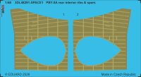 PBY-5A Rear Interior Ribs & Spars SPACE for Eduard/Revell 1:48
