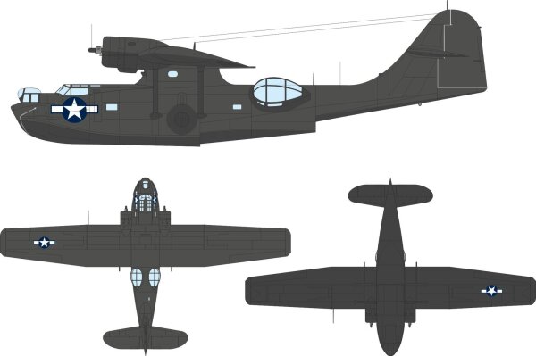 PBY-5A US National Insignia Stars & Bars 1:48