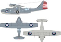 PBY-5A US National Insignia Stars w/ Red Center 1:48