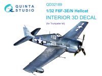 1/32 Grumman F6F-3E/N Hellcat 3D Cockpit Decals for...