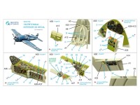 1/32 Grumman F6F-5 Hellcat 3D Cockpit Decals for Trumpeter