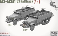 1/35 M3 & M3A1 U.S. WWII Halftracks Double Combo