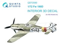 1/72 Focke-Wulf Fw-190D 3D-Printed Interior Decals