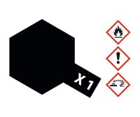 X-1 Black  / Schwarz glänzend 10ml