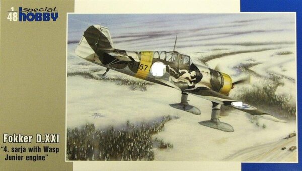 1/48 Fokker D.XXI 4.sarja w/ Wasp Junior engine