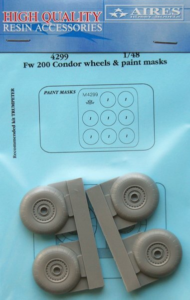 Fw-200 Condor wheels + paint. mask (Trumpeter)