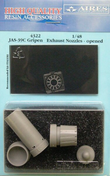 JAS-39C Gripen exhaust nozzle - opened - ITALERI