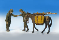 U.S. Infantrymen with mule
