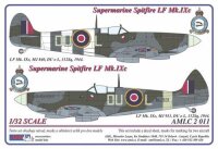 Spitfire Mk.IXC 2 decal versions: DU-L