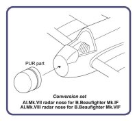 Beaufighter IF&VIF - radar nose (HAS)