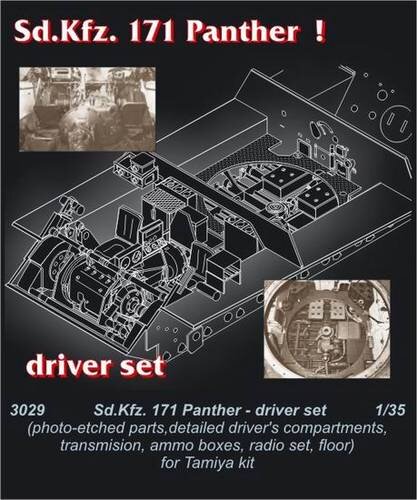 Pz.Kpfw. V, Panther Innendetails: Getriebe, Fahrer