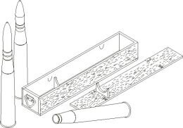 Munitionskiste + Munition, 80 mm PaK 43L71
