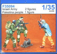 1/35 Israeli Army (2 fig.) + Palestine People (1 fig.)