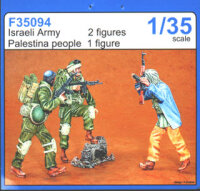 Israeli Army: 2 Figuren, Palestina: 1 Figur