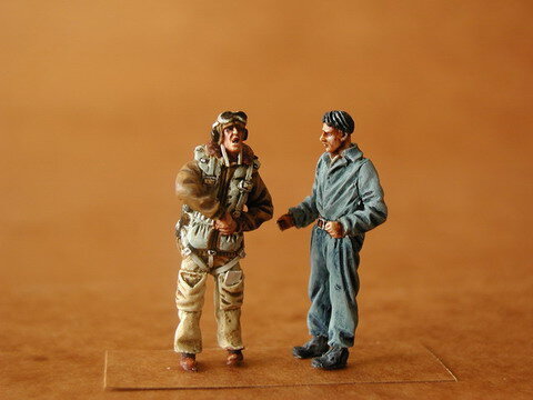 Italienischer Pilot u. Mechaniker  (WW II)